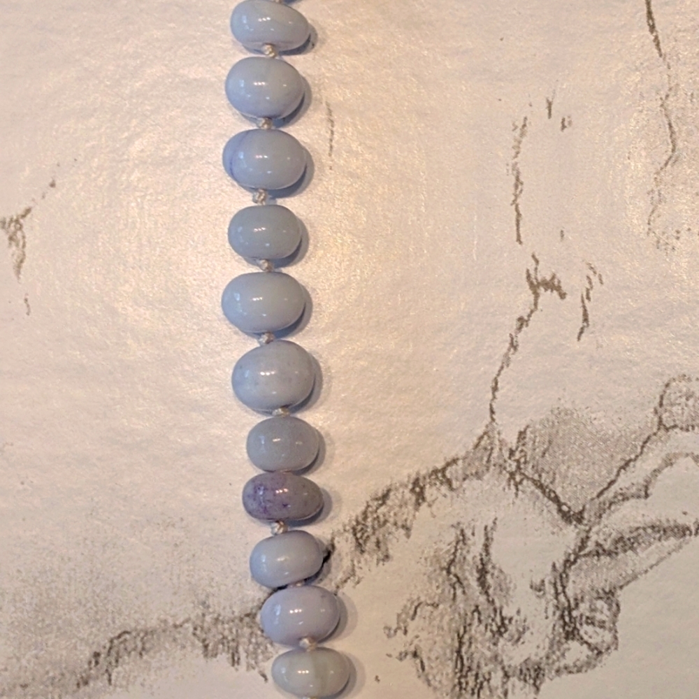 Blue Opal, Czech Glass, And Gold-Plated Bead Necklace - Picture 9 of 13